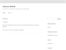 Tablet Screenshot of cancunonline.net